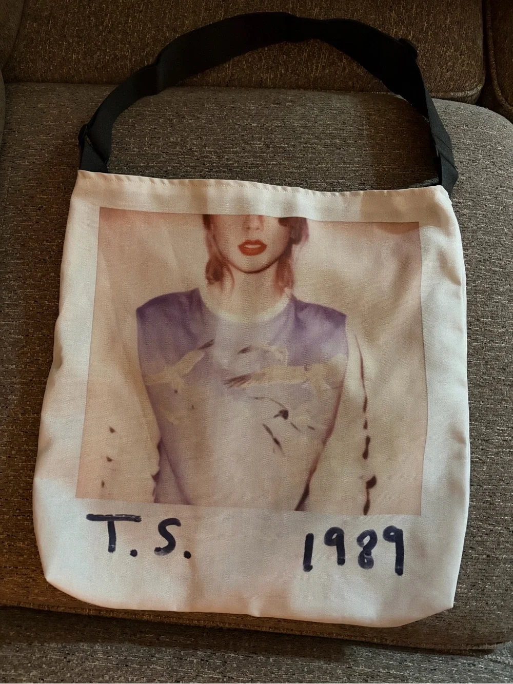 Taylor Swift 1989 White Crossbody Bag